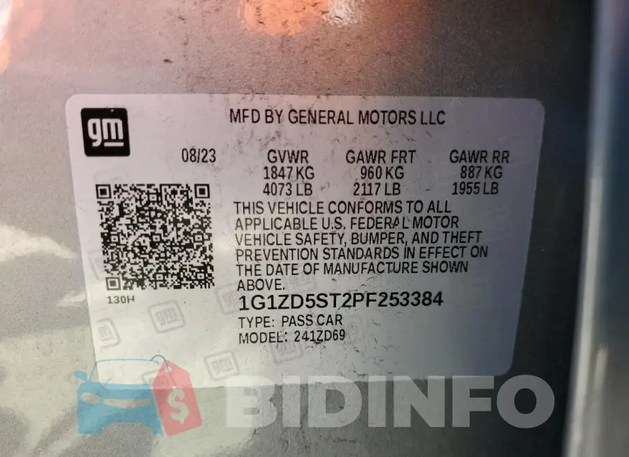 1G1ZD5ST2PF253384 Photo# 12