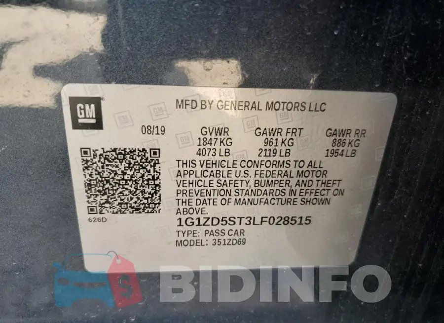 1G1ZD5ST3LF028515 Photo# 12