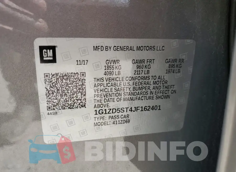 1G1ZD5ST4JF162401 Photo# 12