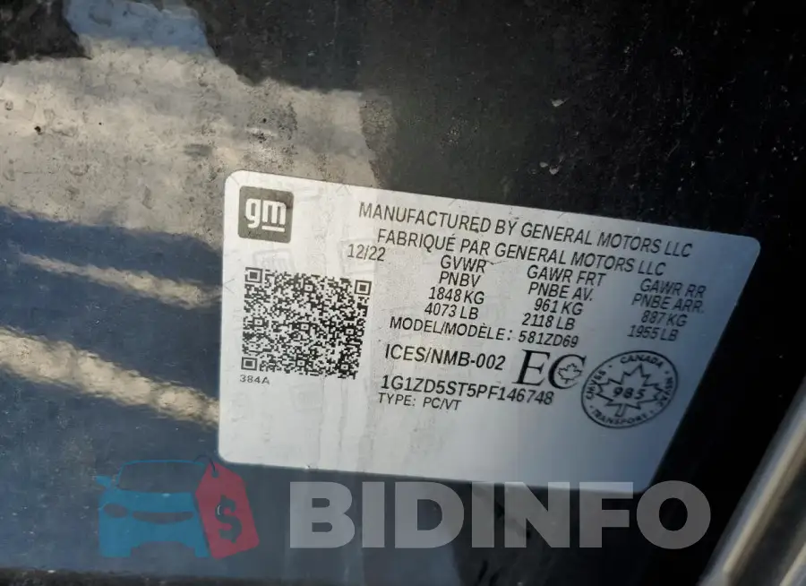 1G1ZD5ST5PF146748 Photo# 12