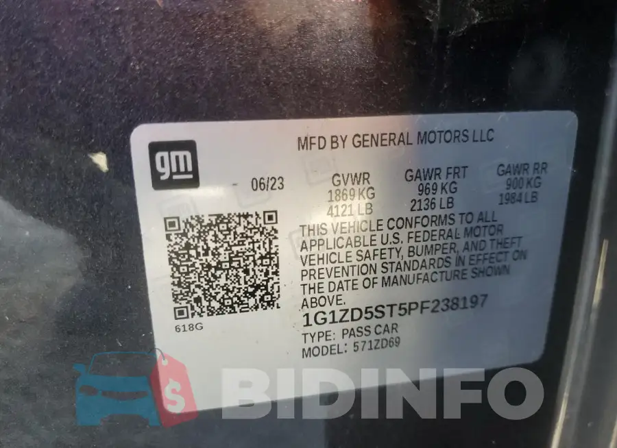 1G1ZD5ST5PF238197 Photo# 12