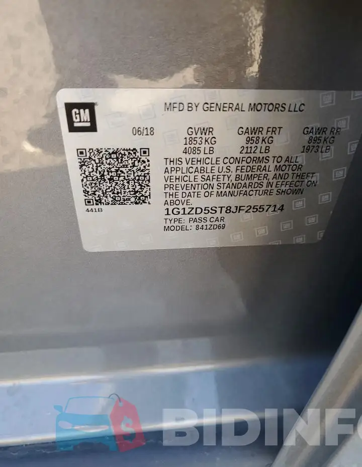 1G1ZD5ST8JF255714 Photo# 12