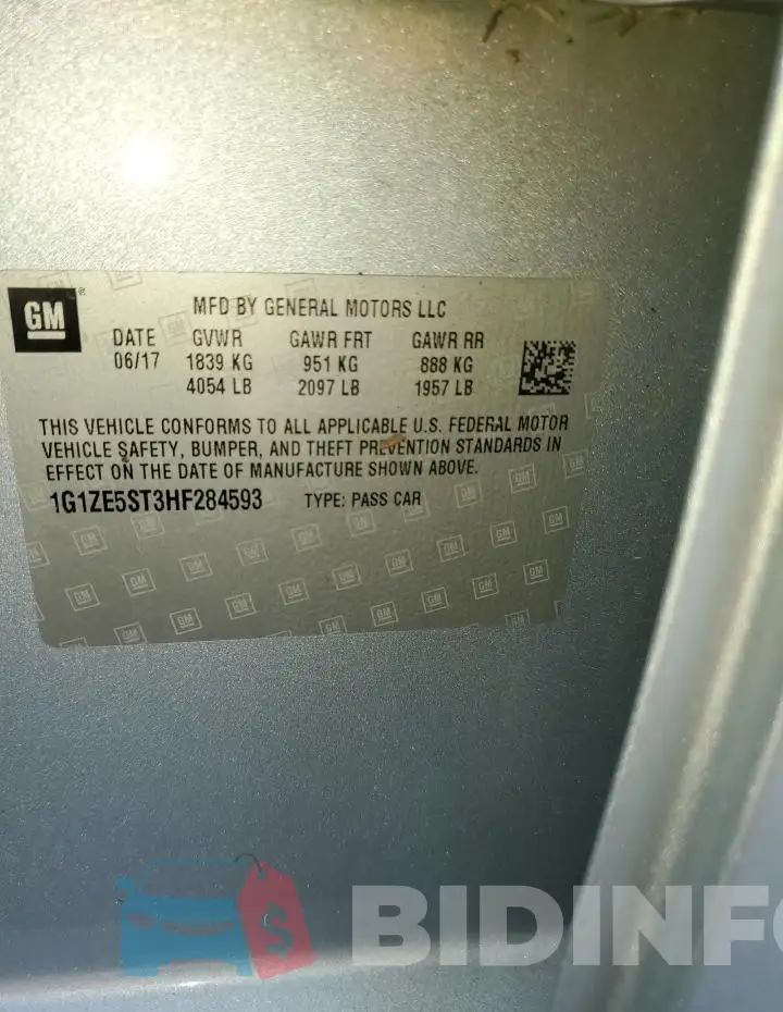 1G1ZE5ST3HF284593 Photo# 12