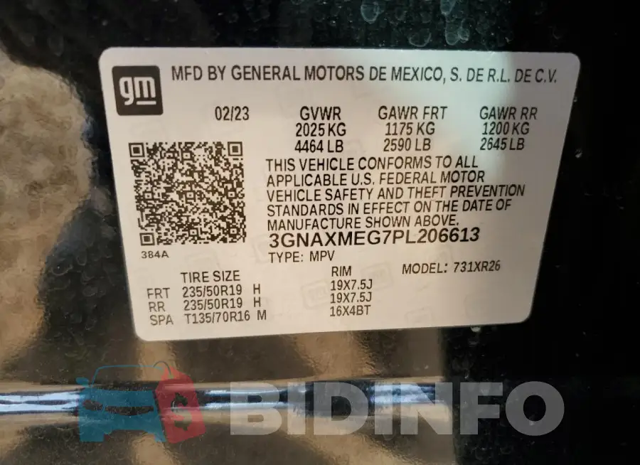 3GNAXMEG7PL206613 Photo# 13