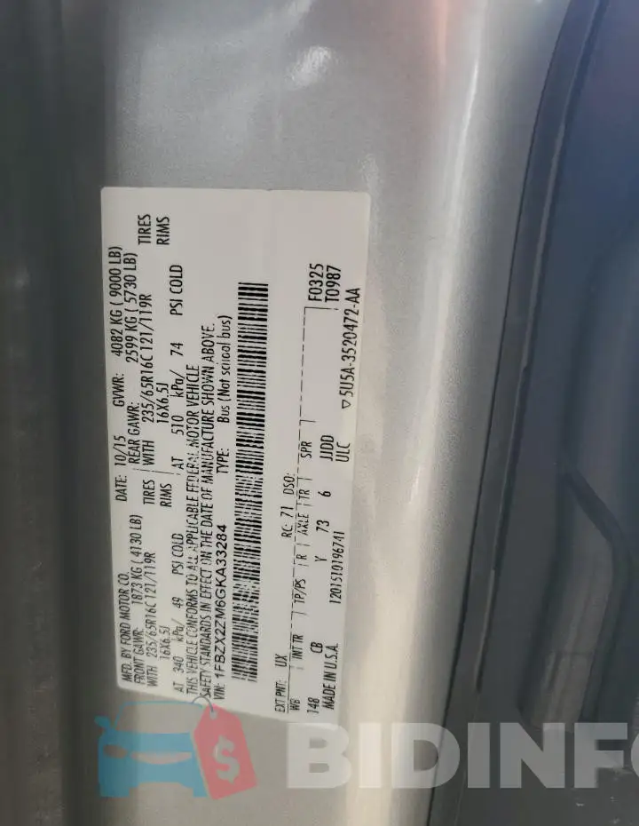 1FBZX2ZM6GKA33284 Photo# 13