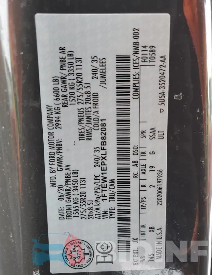 1FTEW1EPXLFB82081 Photo# 12