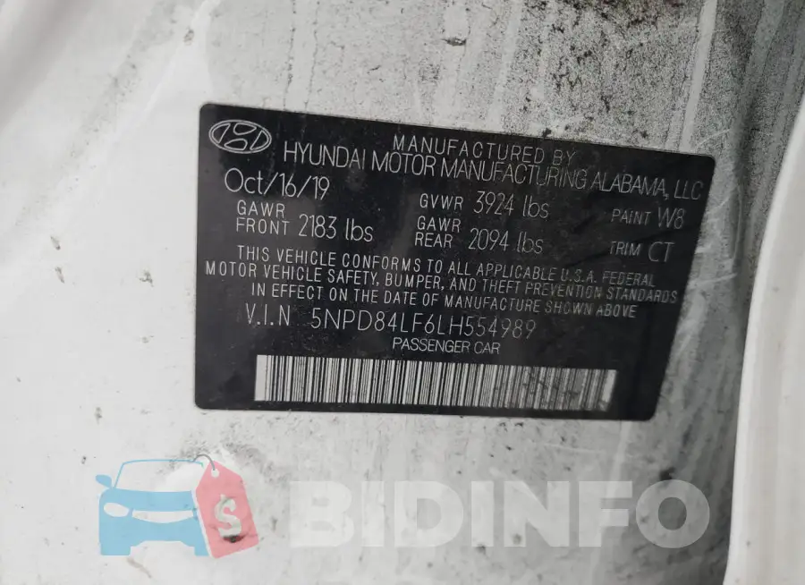 5NPD84LF6LH554989 Photo# 12
