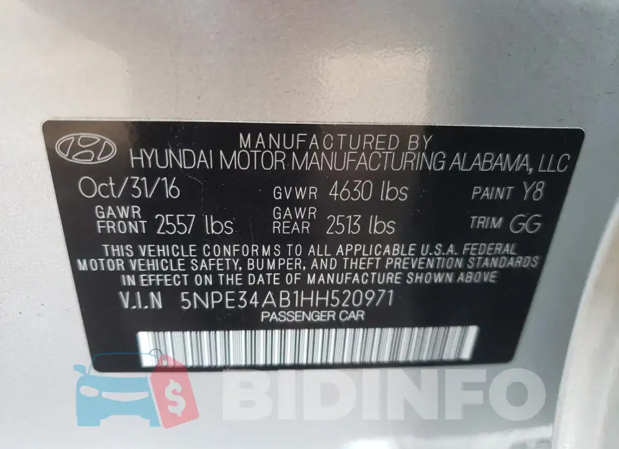 5NPE34AB1HH520971 Photo# 12