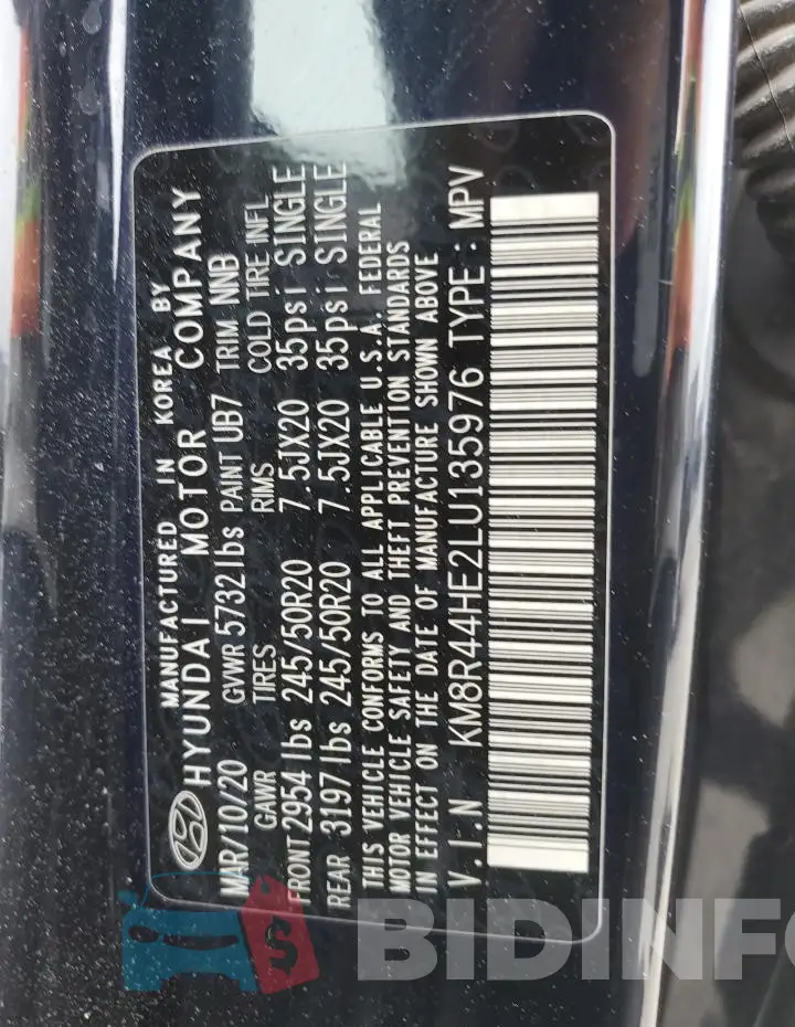KM8R44HE2LU135976 Photo# 14