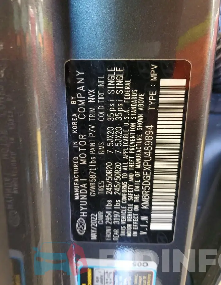KM8R5DGEXPU489894 Photo# 14