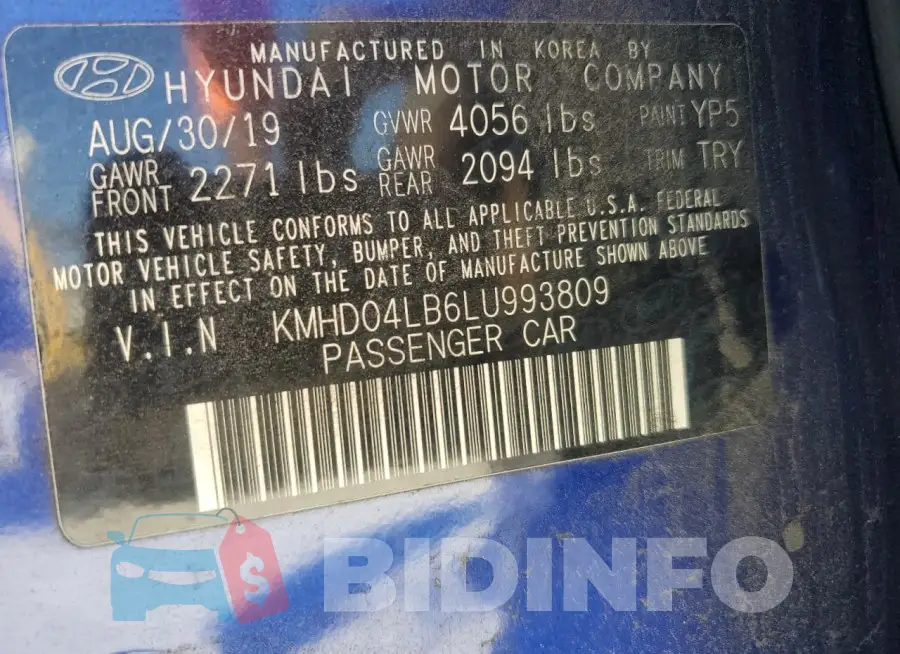 KMHD04LB6LU993809 Photo# 13