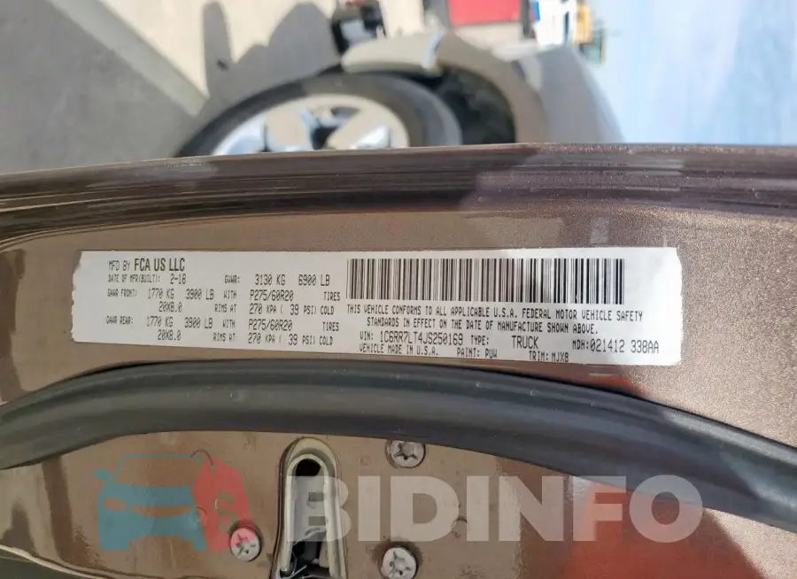 1C6RR7LT4JS250169 Photo# 13