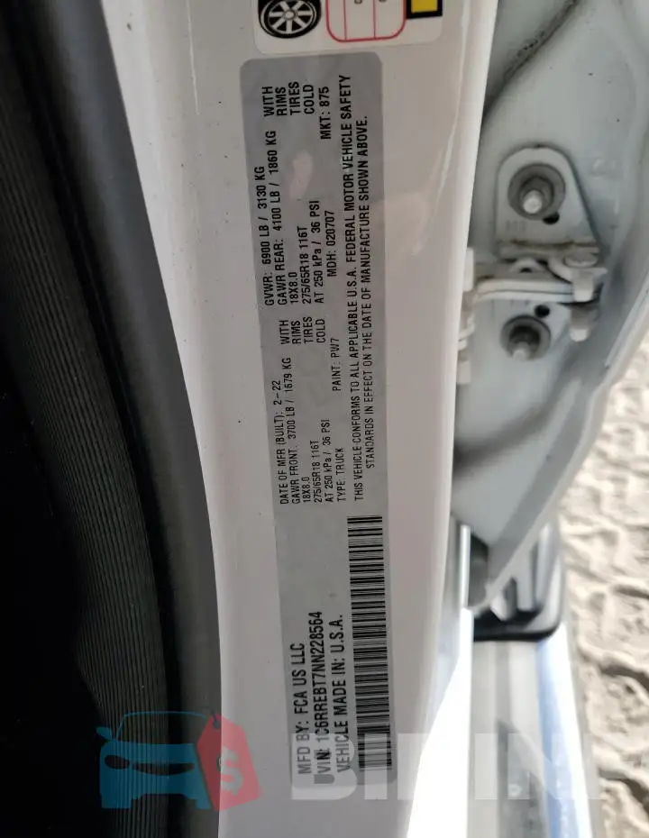 1C6RREBT7NN228564 Photo# 12