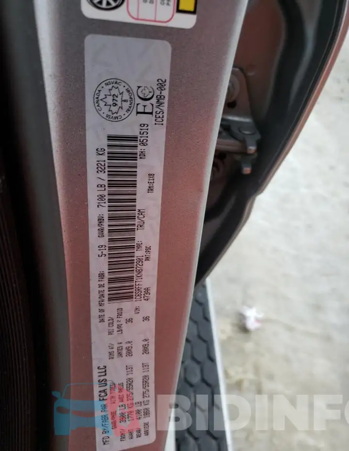 1C6SRFFT1KN872901 Photo# 12