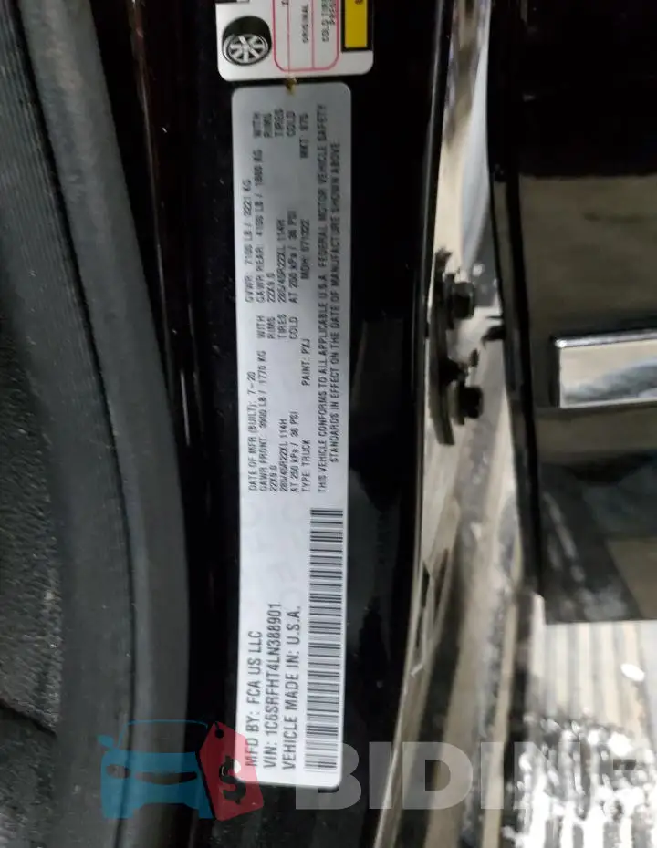 1C6SRFHT4LN388901 Photo# 12