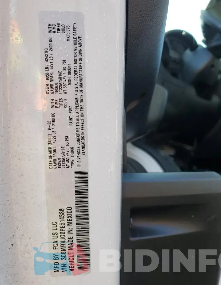 3C6MRVJG0PE514388 Photo# 12