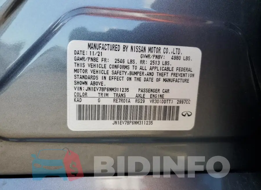 JN1EV7BP6NM311235 Photo# 12