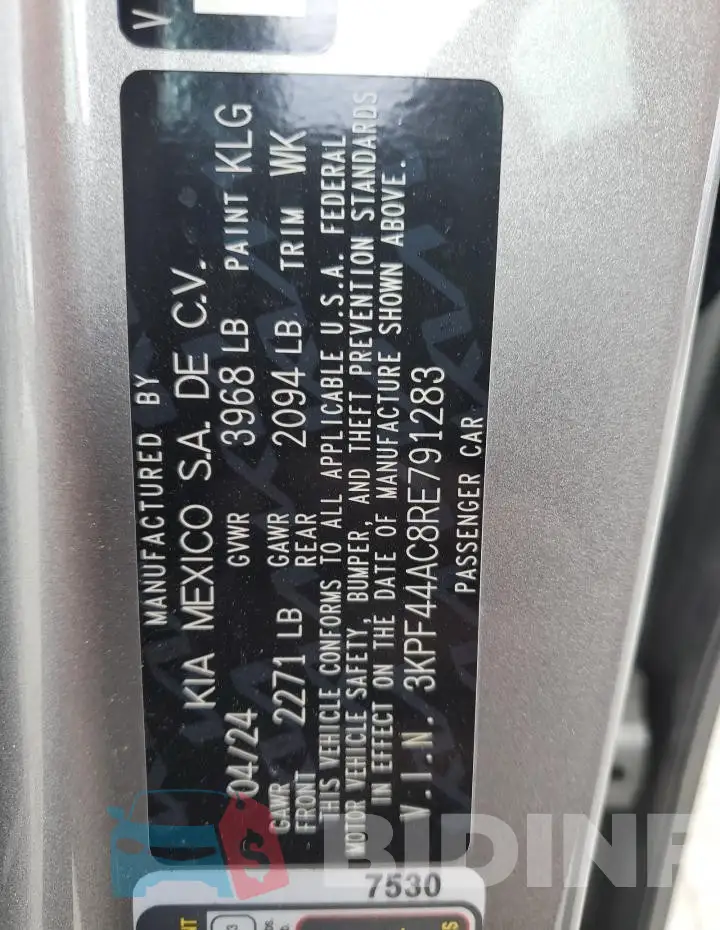 3KPF44AC8RE791283 Photo# 12