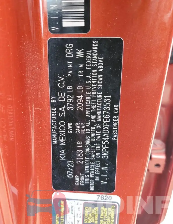 3KPF54ADXPE673531 Photo# 12