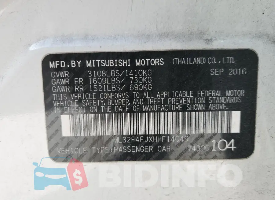 ML32F4FJXHHF14049 Photo# 12