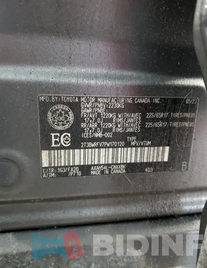 2T3BWRFV7PW170120 Photo# 14