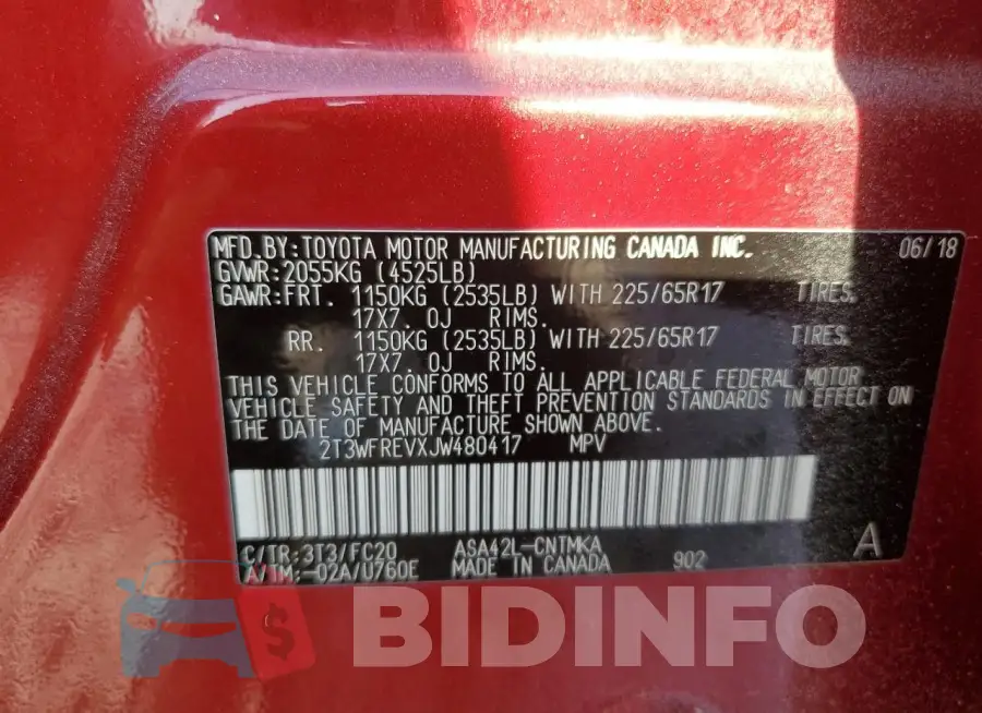 2T3WFREVXJW480417 Photo# 12