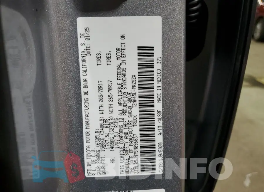 3TMLB5JN7SM096837 Photo# 13