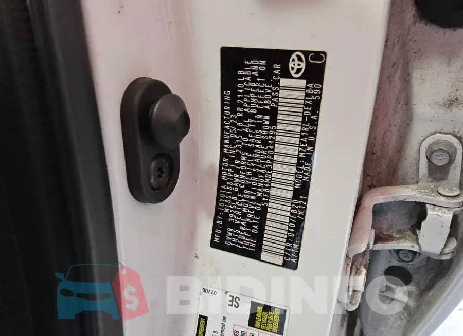5YFB4MDE3PP041295 Photo# 12