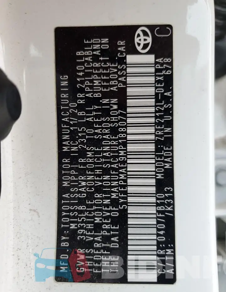 5YFEPMAE9MP188077 Photo# 12