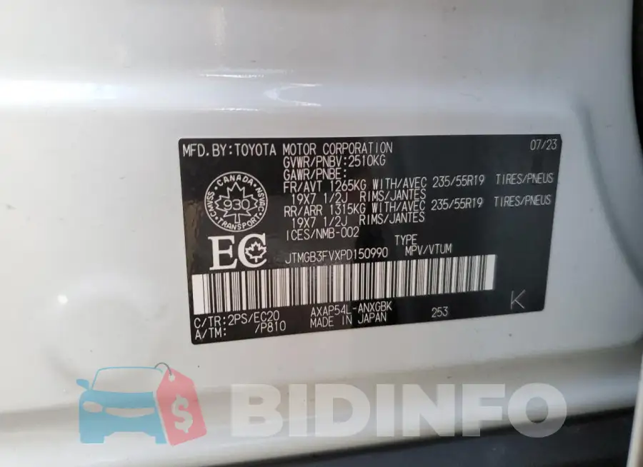 JTMGB3FVXPD150990 Photo# 14