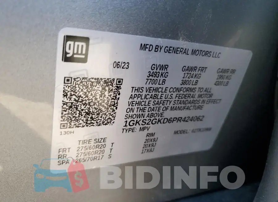 1GKS2GKD6PR424062 Photo# 13