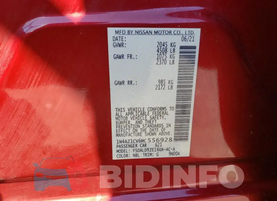 1N4AZ1CV6MC556928 Photo# 12