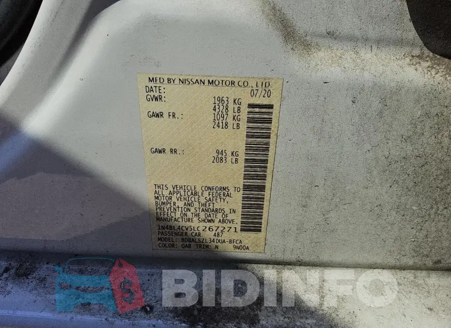 1N4BL4CV5LC267271 Photo# 12