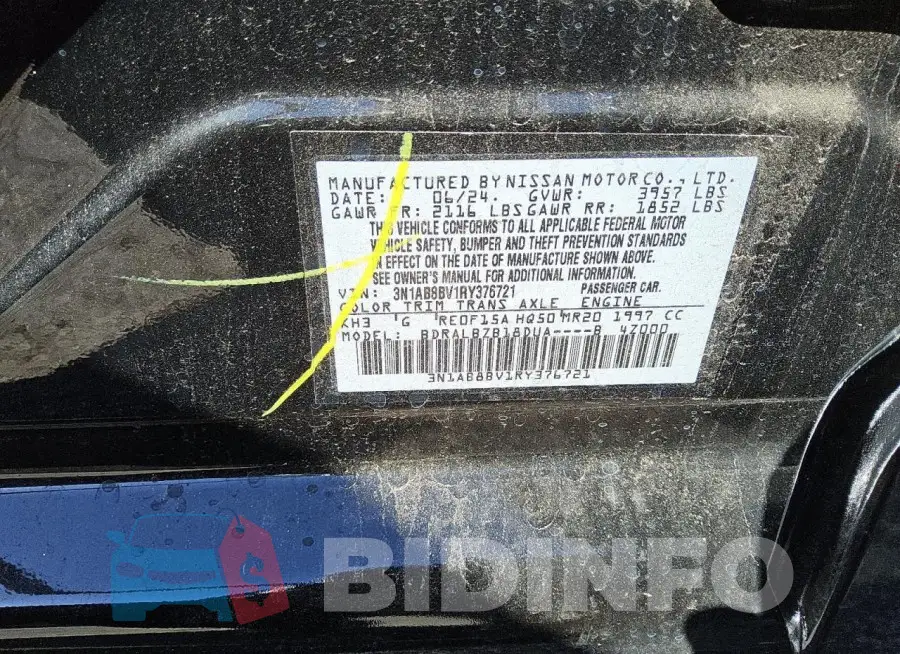 3N1AB8BV1RY376721 Photo# 13