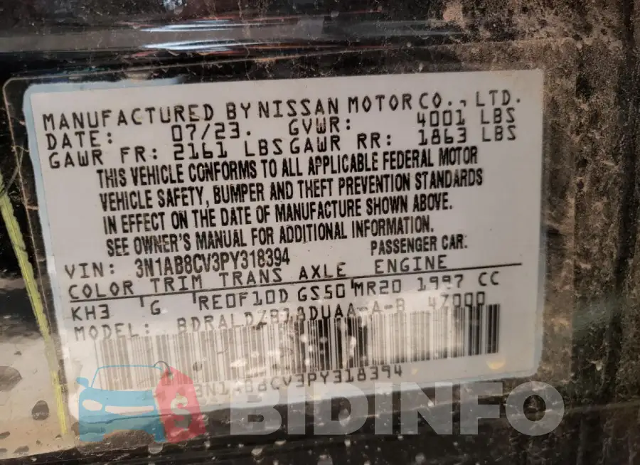 3N1AB8CV3PY318394 Photo# 12