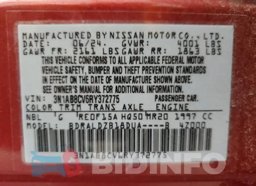 3N1AB8CV6RY372775 Photo# 13