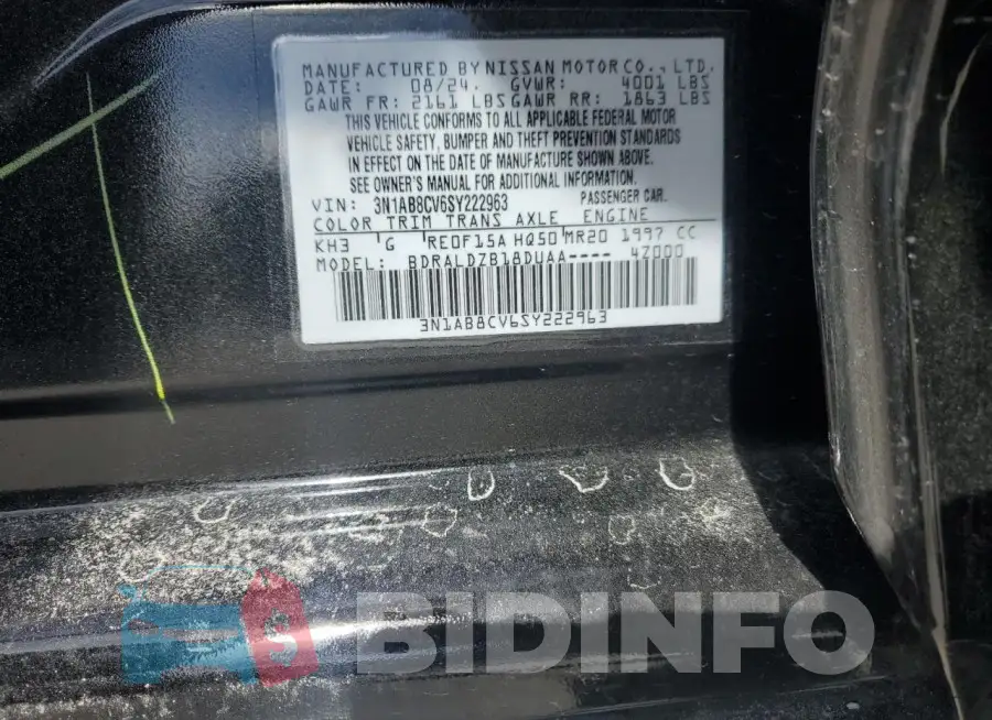 3N1AB8CV6SY222963 Photo# 12