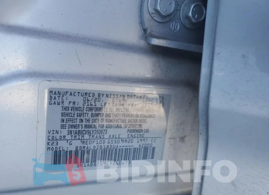 3N1AB8CV9LY260673 Photo# 12