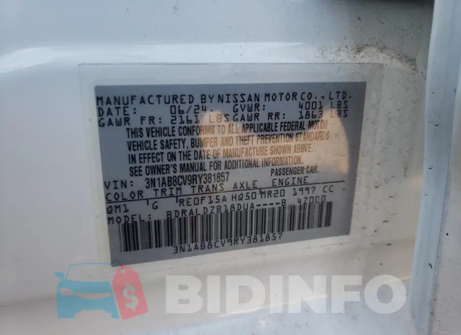 3N1AB8CV9RY381857 Photo# 13