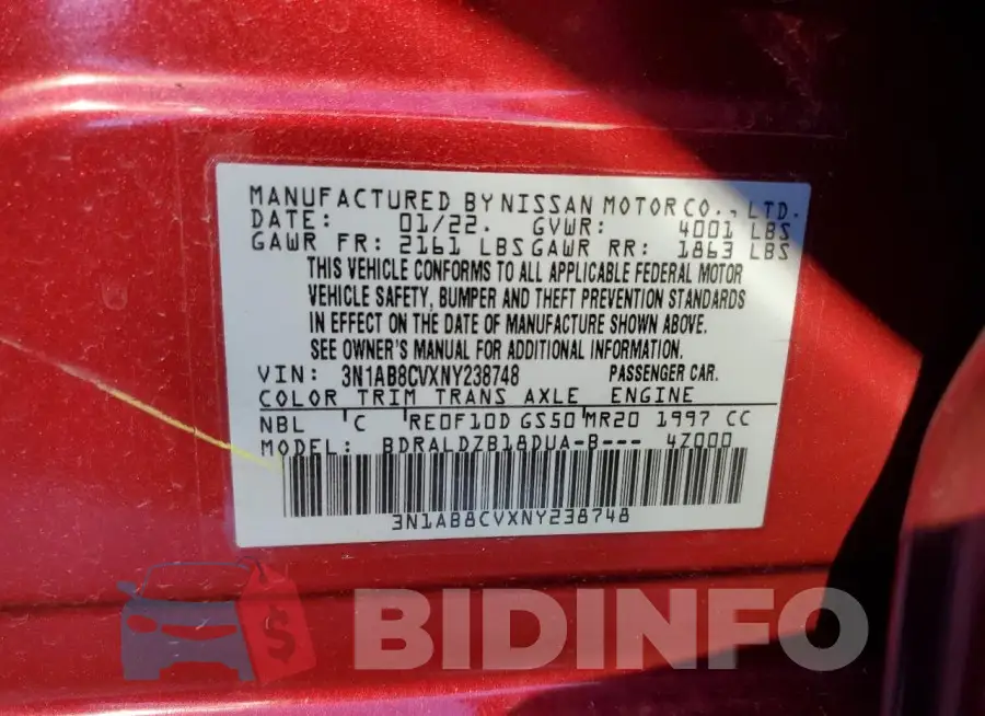 3N1AB8CVXNY238748 Photo# 12