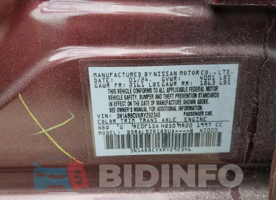 3N1AB8CVXRY292346 Photo# 12