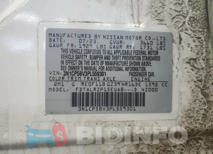 3N1CP5BV3PL559301 Photo# 13