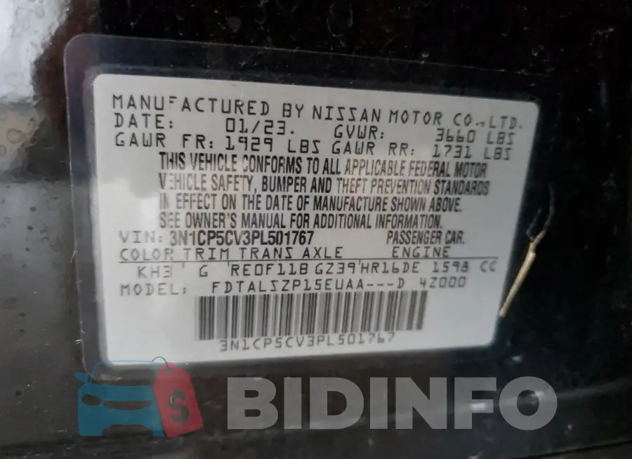 3N1CP5CV3PL501767 Photo# 13