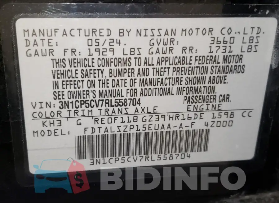 3N1CP5CV7RL558704 Photo# 14