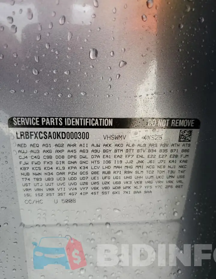 LRBFXCSA0KD000300 Photo# 13
