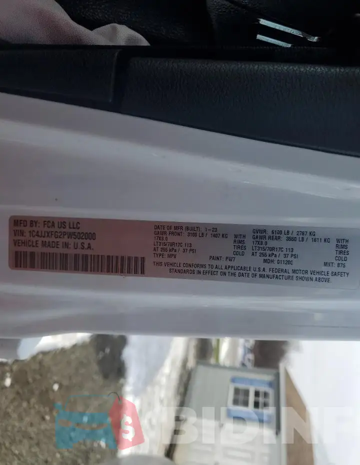 1C4JJXFG2PW502000 Photo# 13