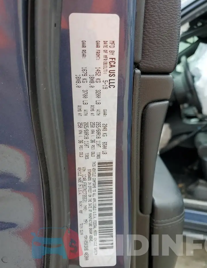 1C4RJFBG7KC735531 Photo# 14