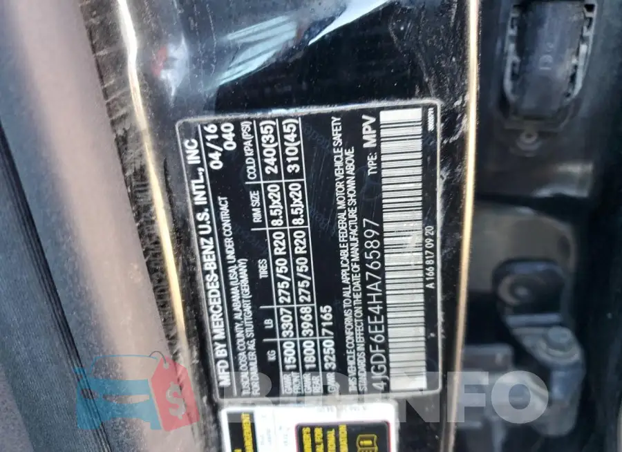 4JGDF6EE4HA765897 Photo# 13