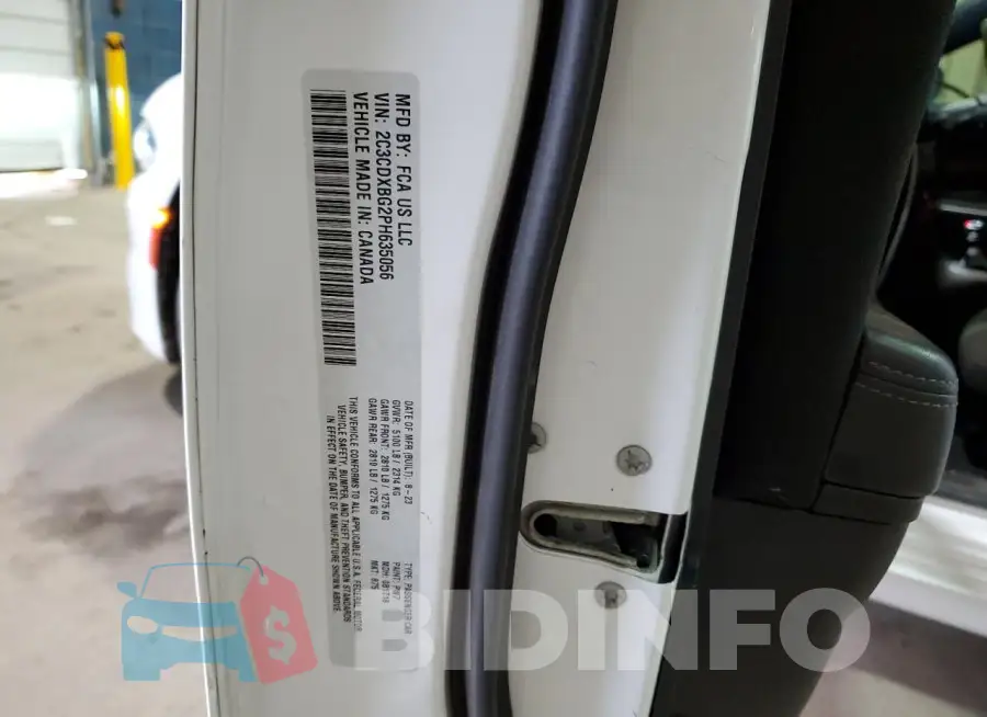 2C3CDXBG2PH635056 Photo# 12