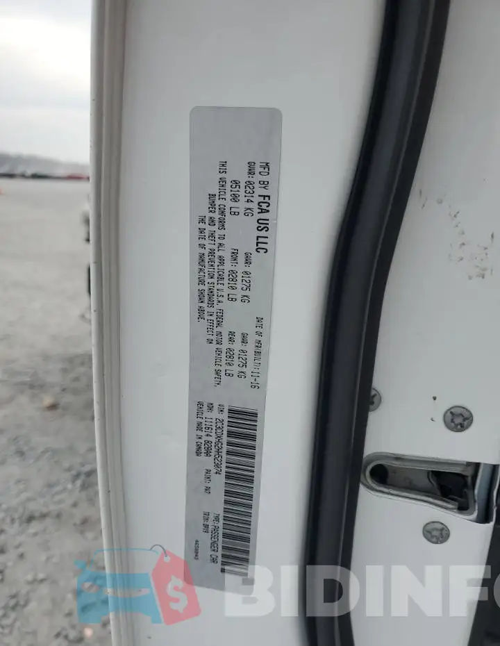 2C3CDXHG2HH523074 Photo# 12